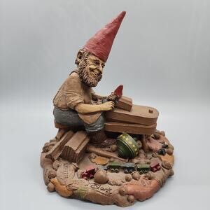1988 Tom Clark Gnome Geppetto on Schnitzelbank in Italy Sculptor COA Cairn 5051